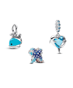 Deep Blue Sea Animal Charm Trio