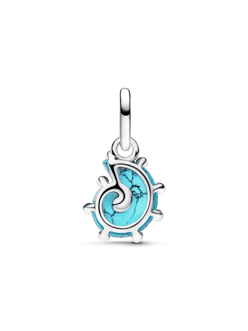 Blue Murano Glass Sea Snail Dangle Charm - Image 5
