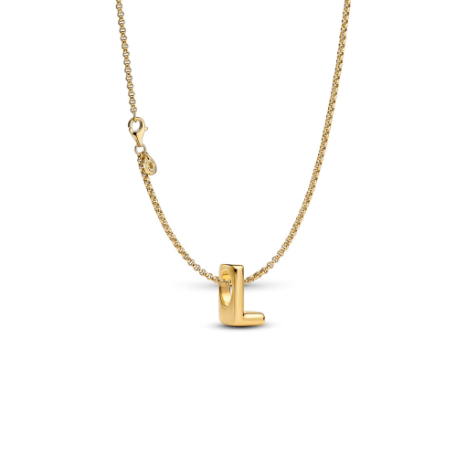 Letter L Charm Necklace