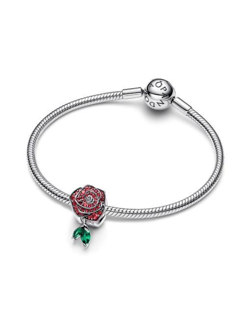 Sparkling Rose in Bloom Charm - Image 5