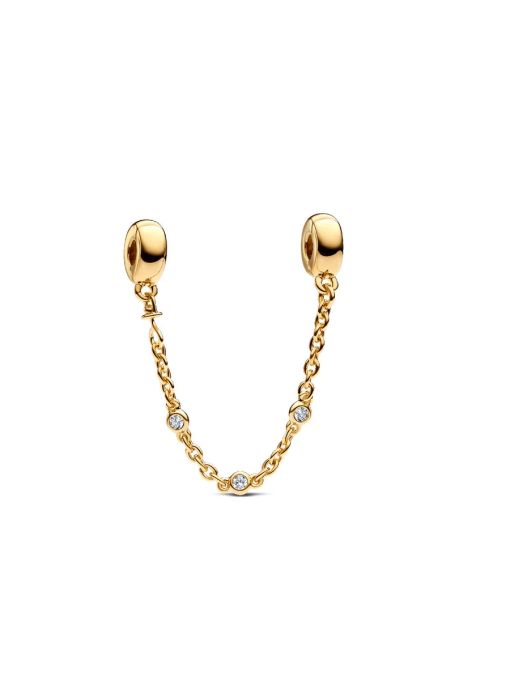 Triple Clear Stone Safety Chain - Image 2