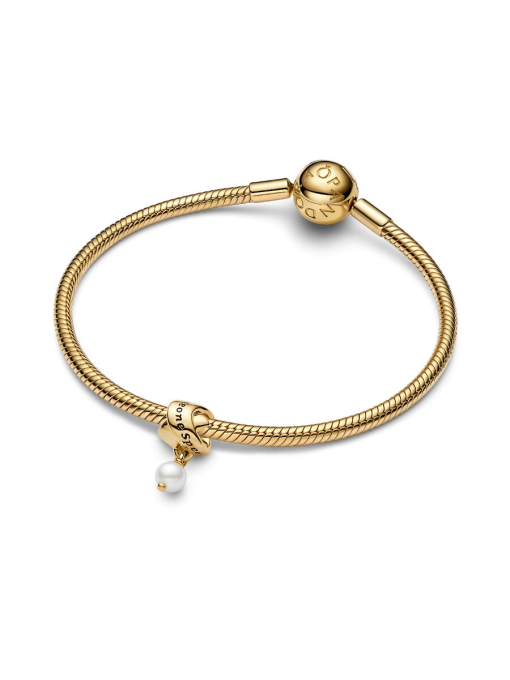 Treated Freshwater Cultured Pearl Ribbon Charm - Image 7