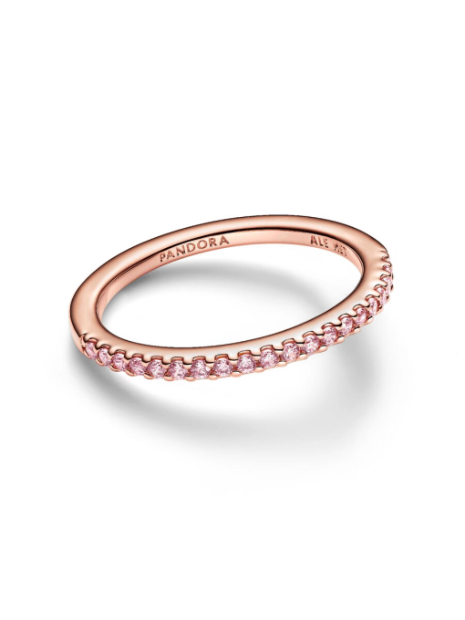 Sparkling Pink Band Ring - Image 5