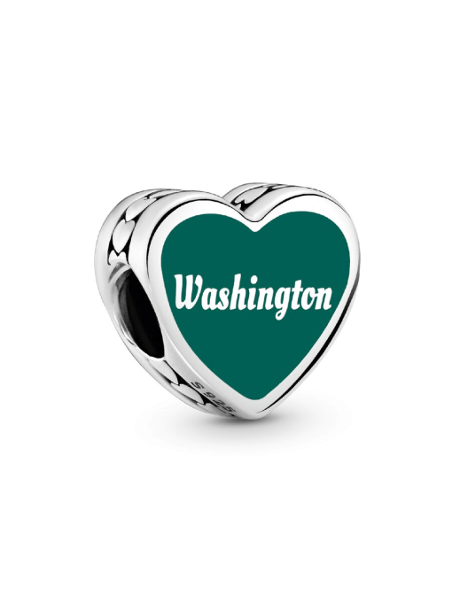Washington State Scene Heart Charm - Image 2
