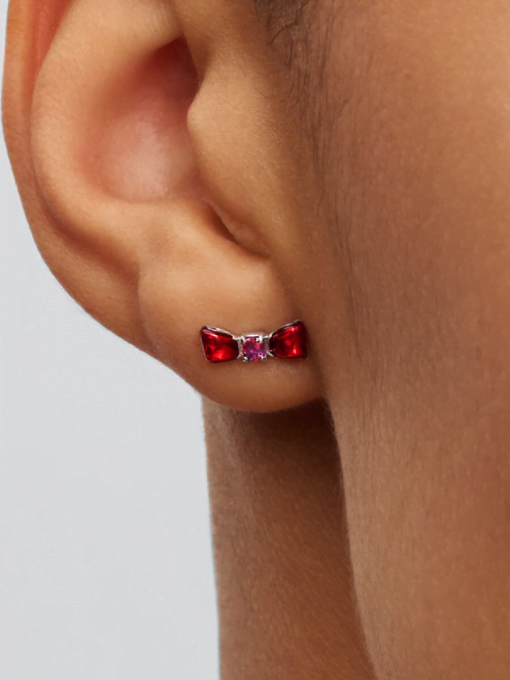 Disney Snow White Bow Stud Earrings - Image 2