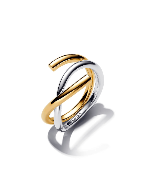 Two-Tone Intertwined Ring Set - Image 3