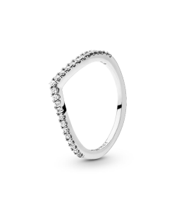 Sparkling Wishbone Ring