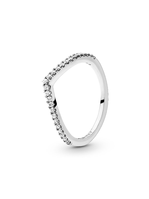 Sparkling Wishbone Ring - Image 2