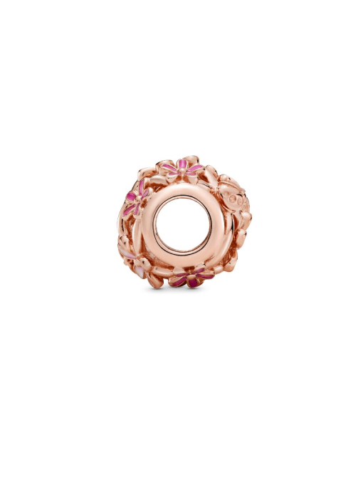 Openwork Pink Daisy Flower Charm - Image 5