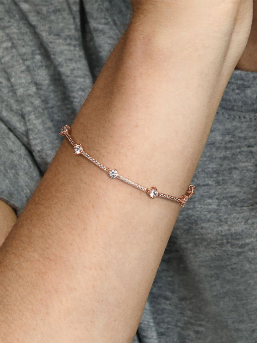 Sparkling Pave Bars Bracelet - Image 2