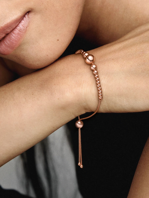 FINAL SALE - String of Beads Slider Bracelet - Image 2