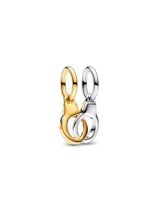 Openable & Splittable Handcuffs Dangle Charm