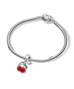 Cherry Dangle Charm Bracelet Set