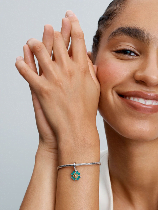 2025 Four Leaf Clover Lab-Grown Diamond Dangle Charm - Image 4