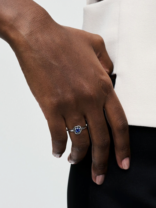 September Birthstone Eternity Circle Ring - Image 4
