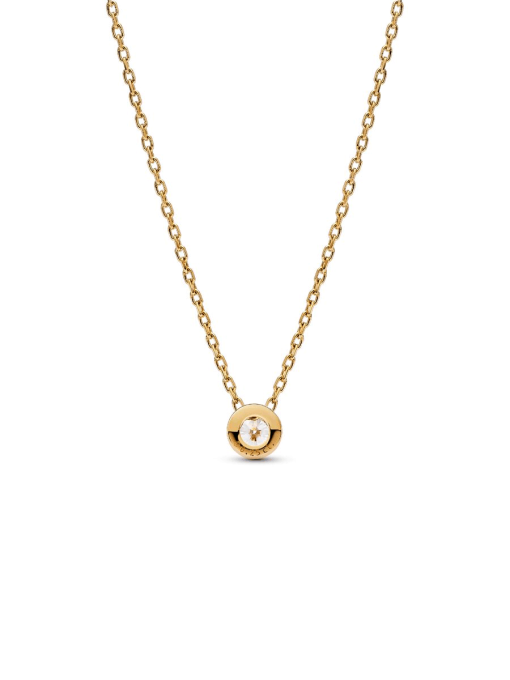Pandora Era Bezel 14k Gold Lab-grown Diamond Pendant Necklace - Image 4