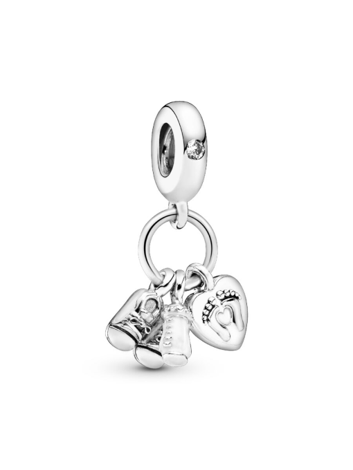 Baby Bottle and Shoes Dangle Charm - Image 3
