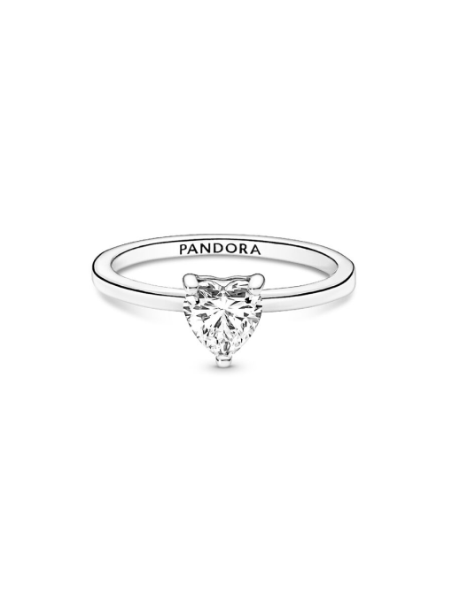 Sparkling Heart Solitaire Ring - Image 6
