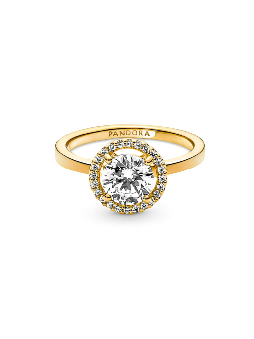 Sparkling Round Halo Ring - Image 6