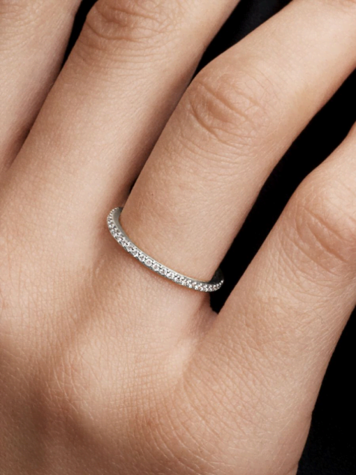 Pandora Era Lab-Grown Diamond Half Eternity Pave Band Ring - Image 2