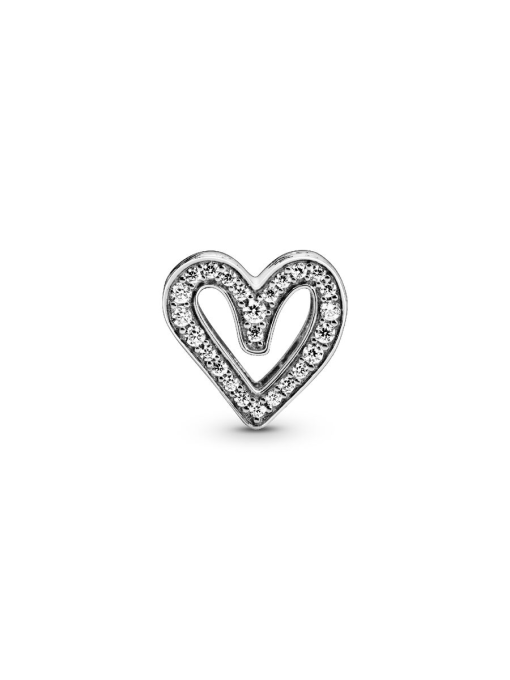 Sparkling Freehand Heart Charm - Image 6
