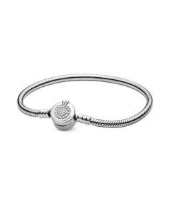 Pandora Moments Sparkling Crown O Snake Chain Bracelet