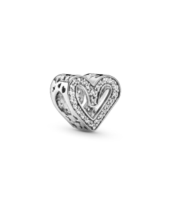 Sparkling Freehand Heart Charm