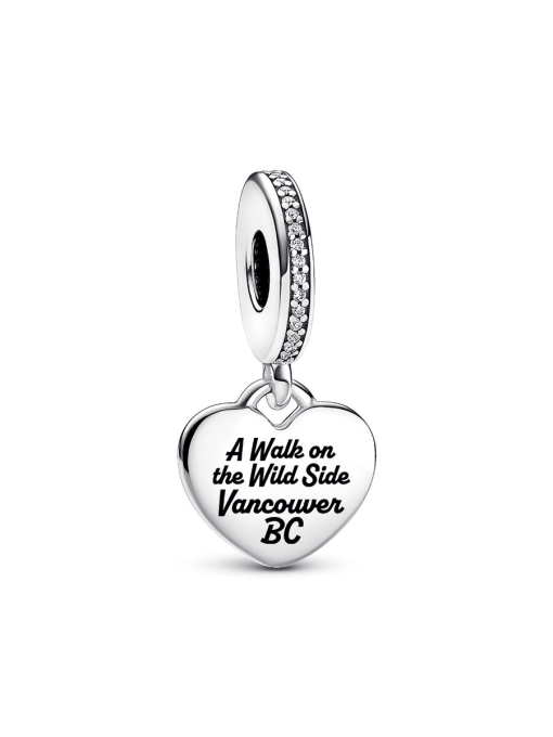 FINAL SALE - Vancouver Hiker Heart Dangle Charm - Image 2