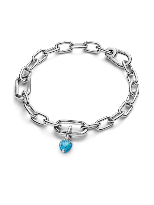 Turquoise-colored Heart Mini Dangle Charm - Image 5