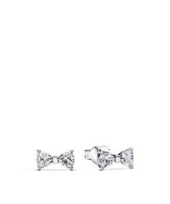 Sparkling Small Bow Stud Earrings