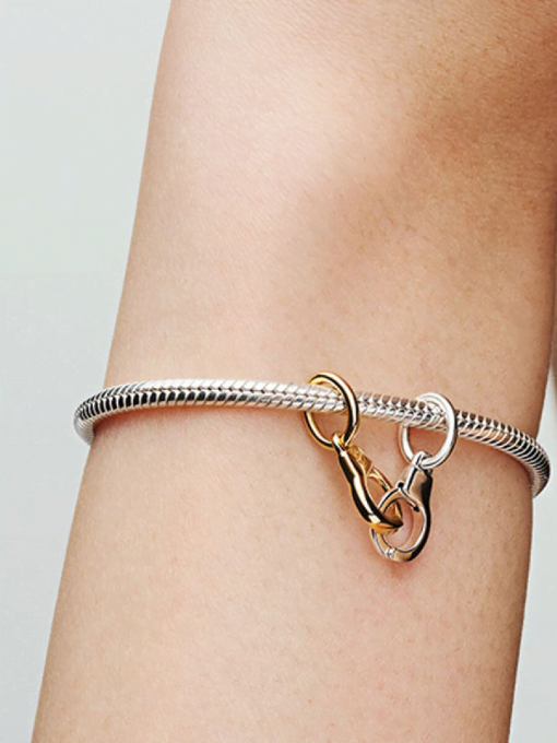 Openable & Splittable Handcuffs Dangle Charm - Image 2