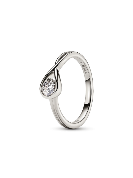 Pandora Infinite 14k White Gold Lab-grown Diamond Ring - Image 3