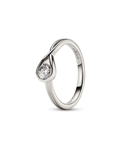 Pandora Infinite 14k White Gold Lab-grown Diamond Ring