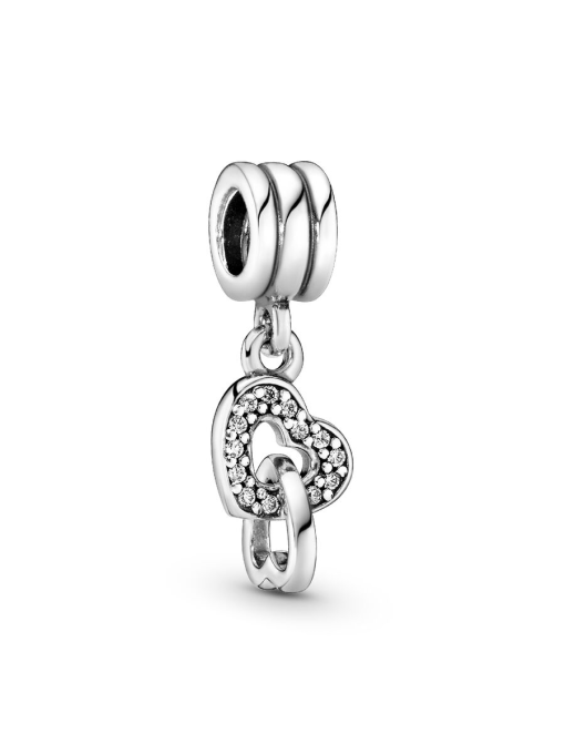 Interlocking Hearts Dangle Charm - Image 3
