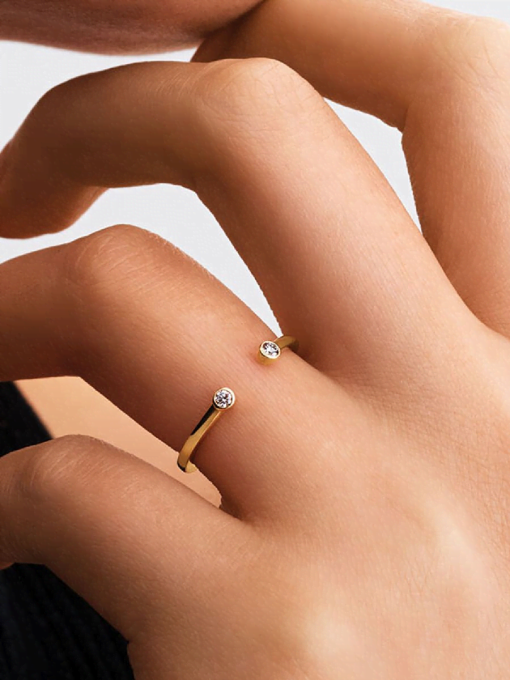 Pandora Era Bezel Lab-Grown Diamond Open Ring - Image 2