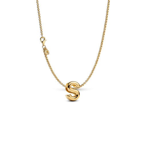 Letter S Charm Necklace