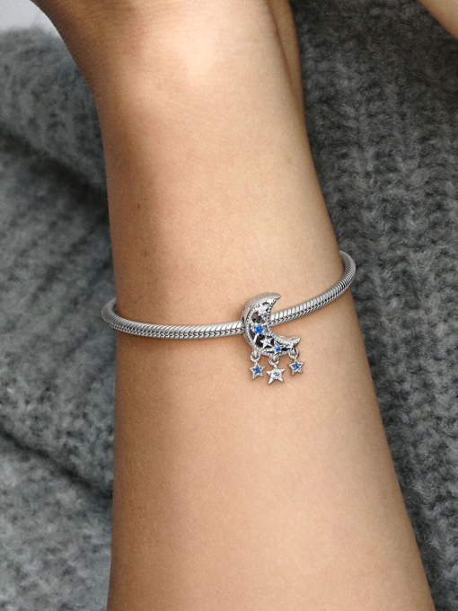 Star & Crescent Moon Charm - Image 2
