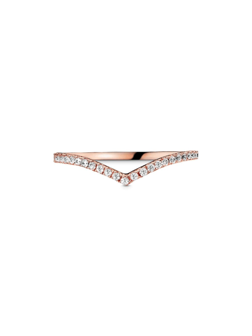 Sparkling Wishbone Ring - Image 5