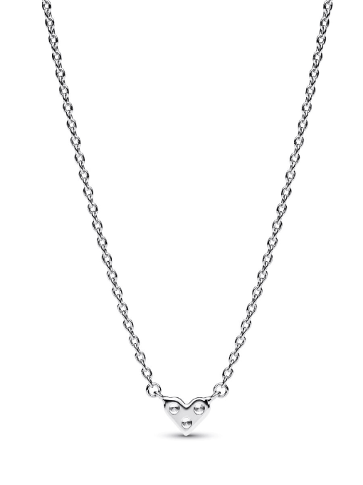 Triple Stone Heart Collier Necklace - Image 5