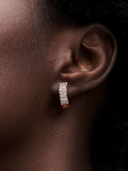 Pandora Timeless Pave Double-row Hoop Earrings - Image 2
