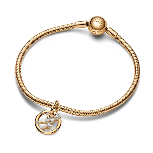 Virgo Zodiac Dangle Charm Bracelet Set - Image 2