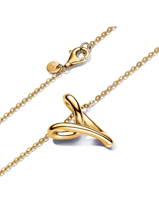 Organically Shaped Heart Pendant Necklace - Image 4