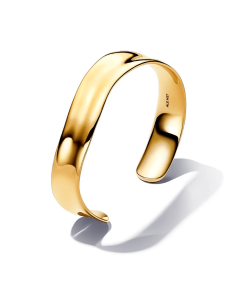 Organically Shaped Broad Open Bangle