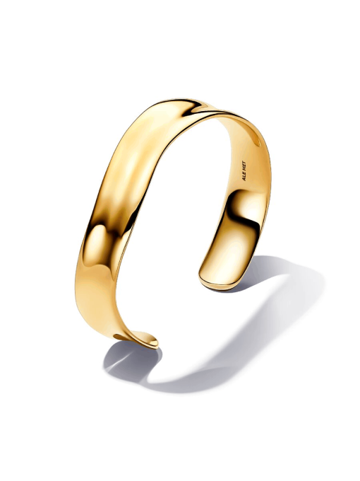 Organically Shaped Broad Open Bangle