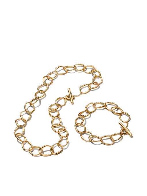 Organically Shaped Link Jewelry Set - Image 2
