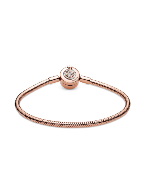 Pandora Moments Sparkling Crown O Snake Chain Bracelet - Image 7