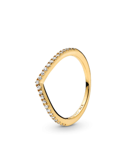 Sparkling Wishbone Ring