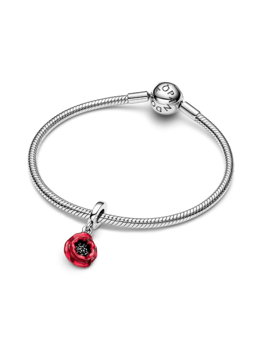 Red Flower Dangle Charm - Image 6