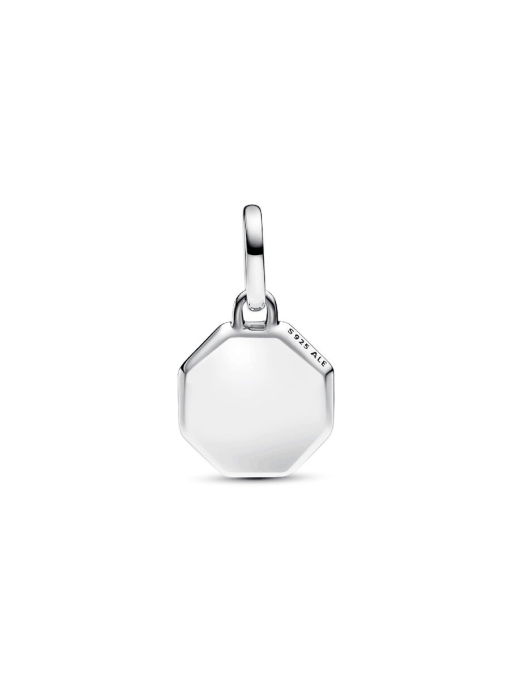 Turquoise-colored Engravable Mini Medallion Charm - Image 7
