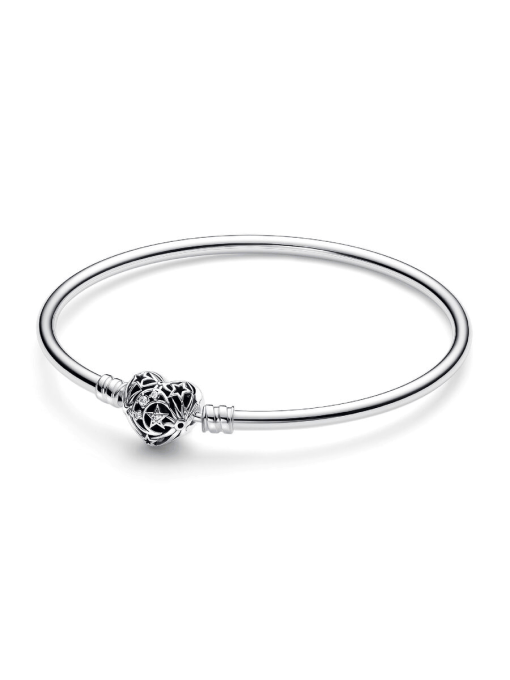 FINAL SALE - Celestial Heart Clasp Bangle - Image 2